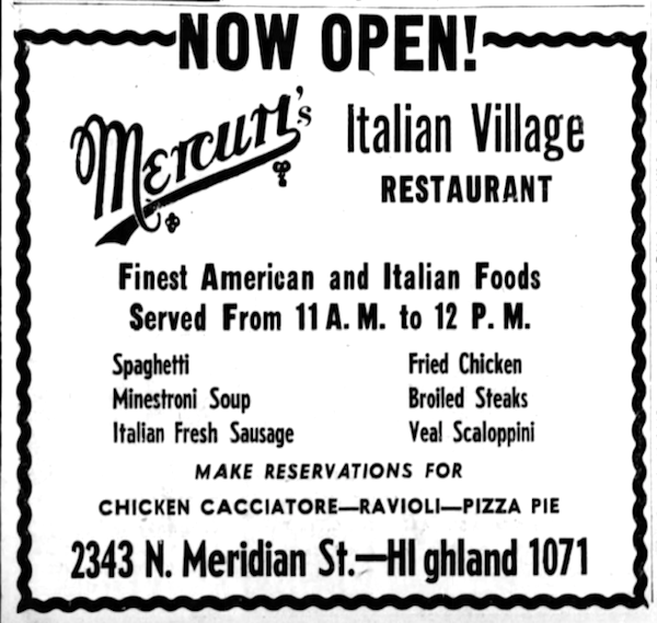 Mercuri's Italian Village, 1947.png